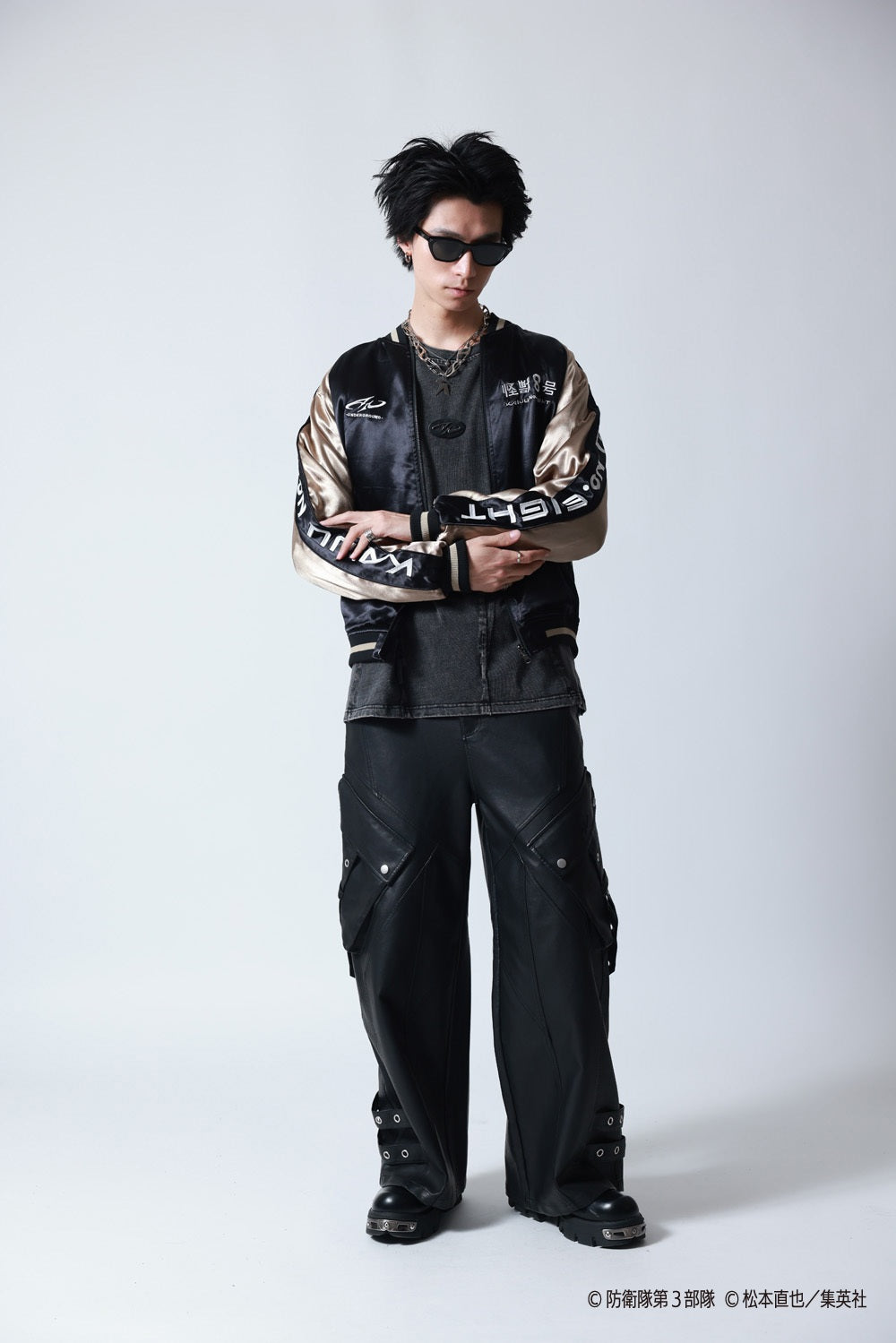 【P.N UNDERGROUND×怪獣８号】亜白 ミナ リバーシブルスカジャン (745101)