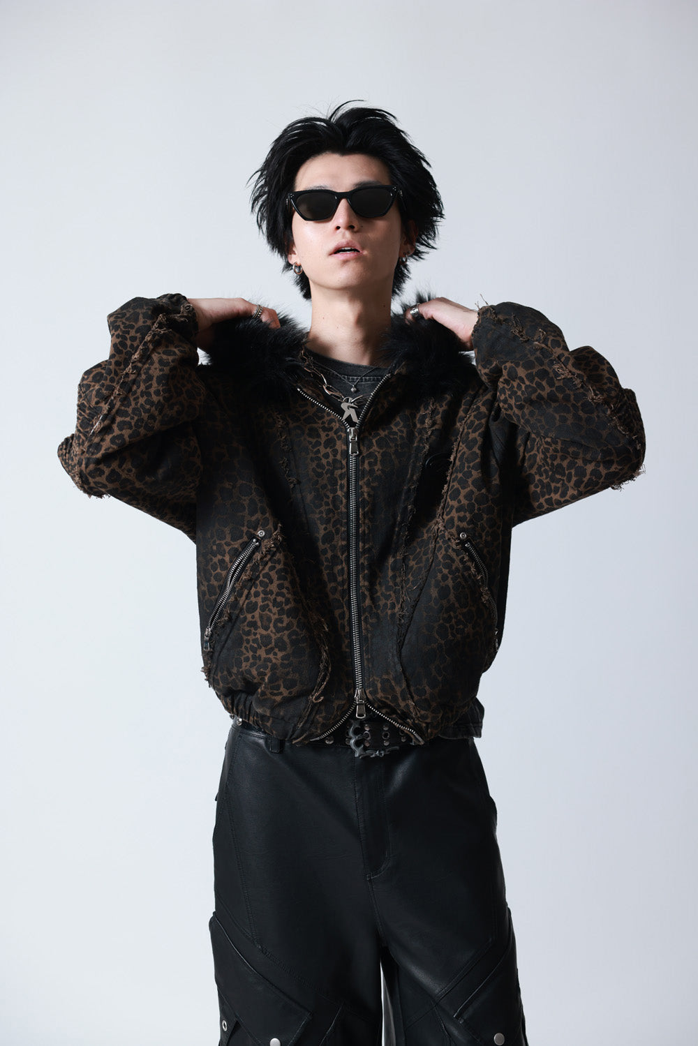 【P.N UNDERGROUND】ファー脱着デニムフードBZ (745409)