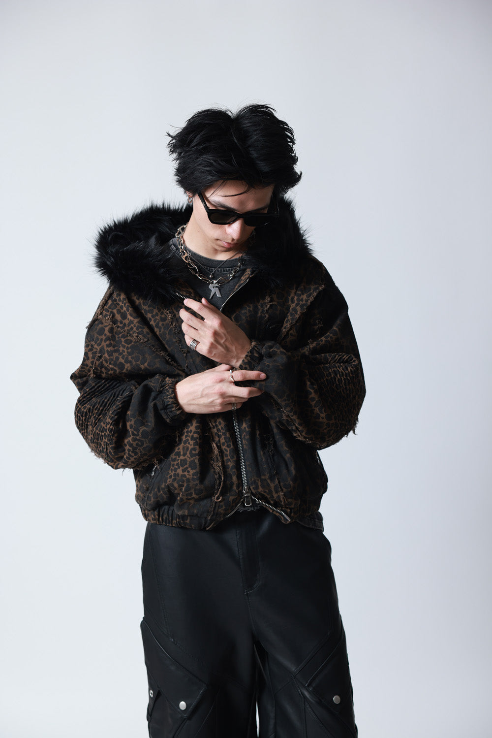 【P.N UNDERGROUND】ファー脱着デニムフードBZ (745409)