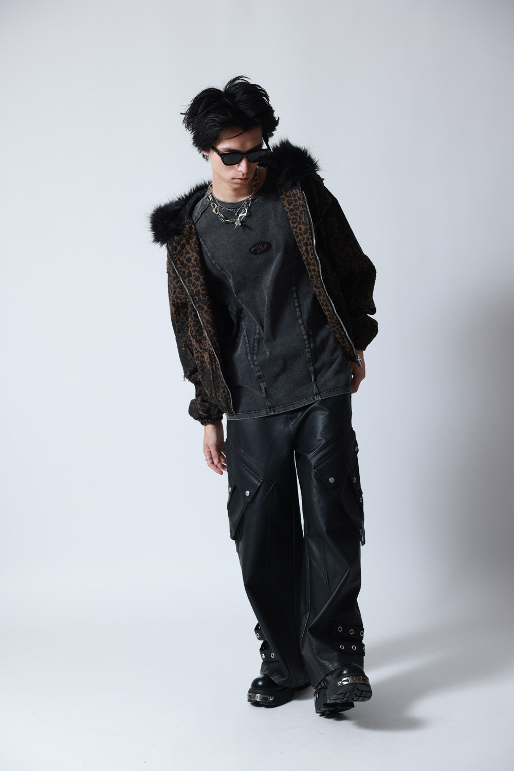 【P.N UNDERGROUND】ファー脱着デニムフードBZ (745409)