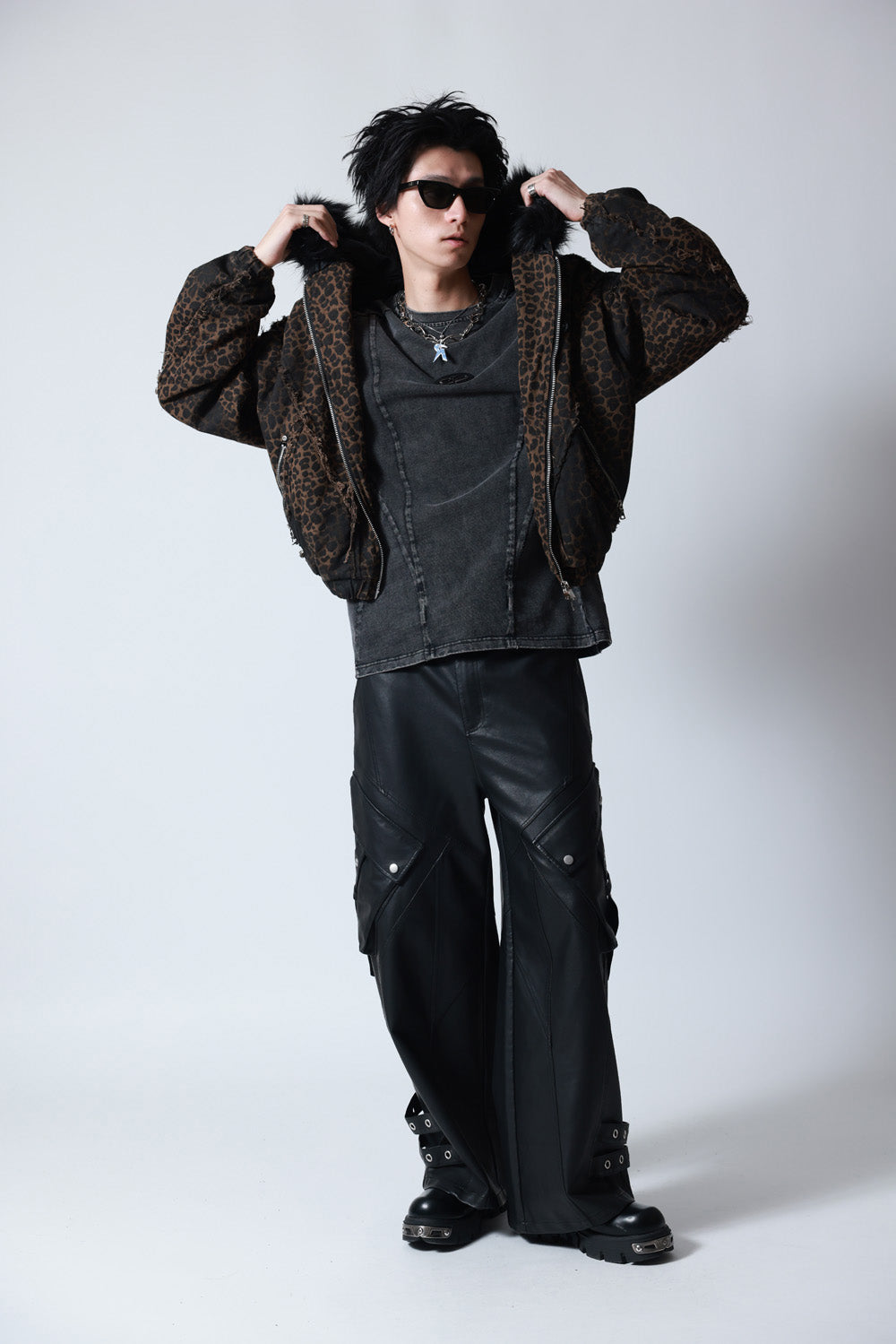 【P.N UNDERGROUND】ファー脱着デニムフードBZ (745409)