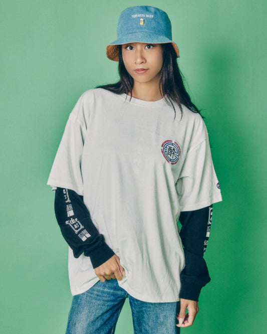 【YOIDORE】酒愛好家 リアルレイヤードセット 3WAY TEE (836202)