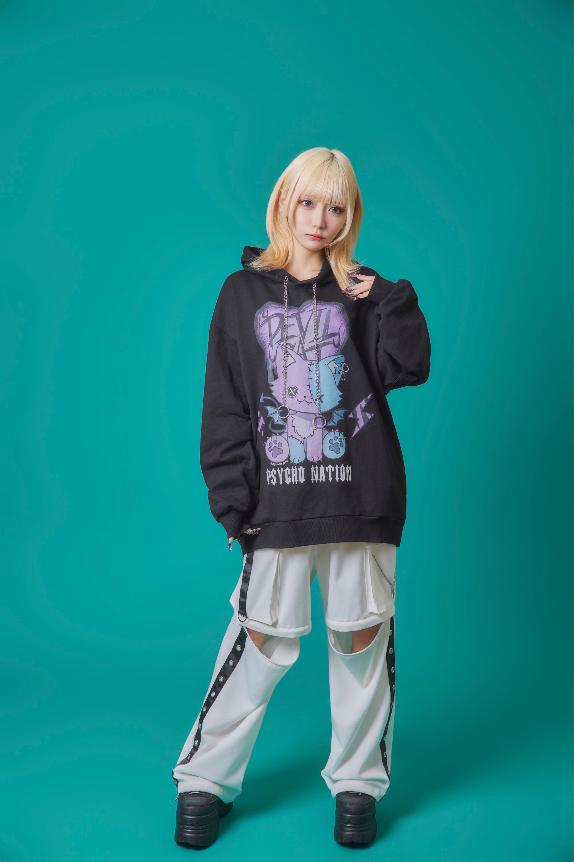 PSYCHO NATION】× 寝田ルネ DEVIL CATパーカー (745500) – ring official