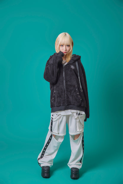 【PSYCHO NATION】クマ耳 ボア ZIP パーカー(745603)