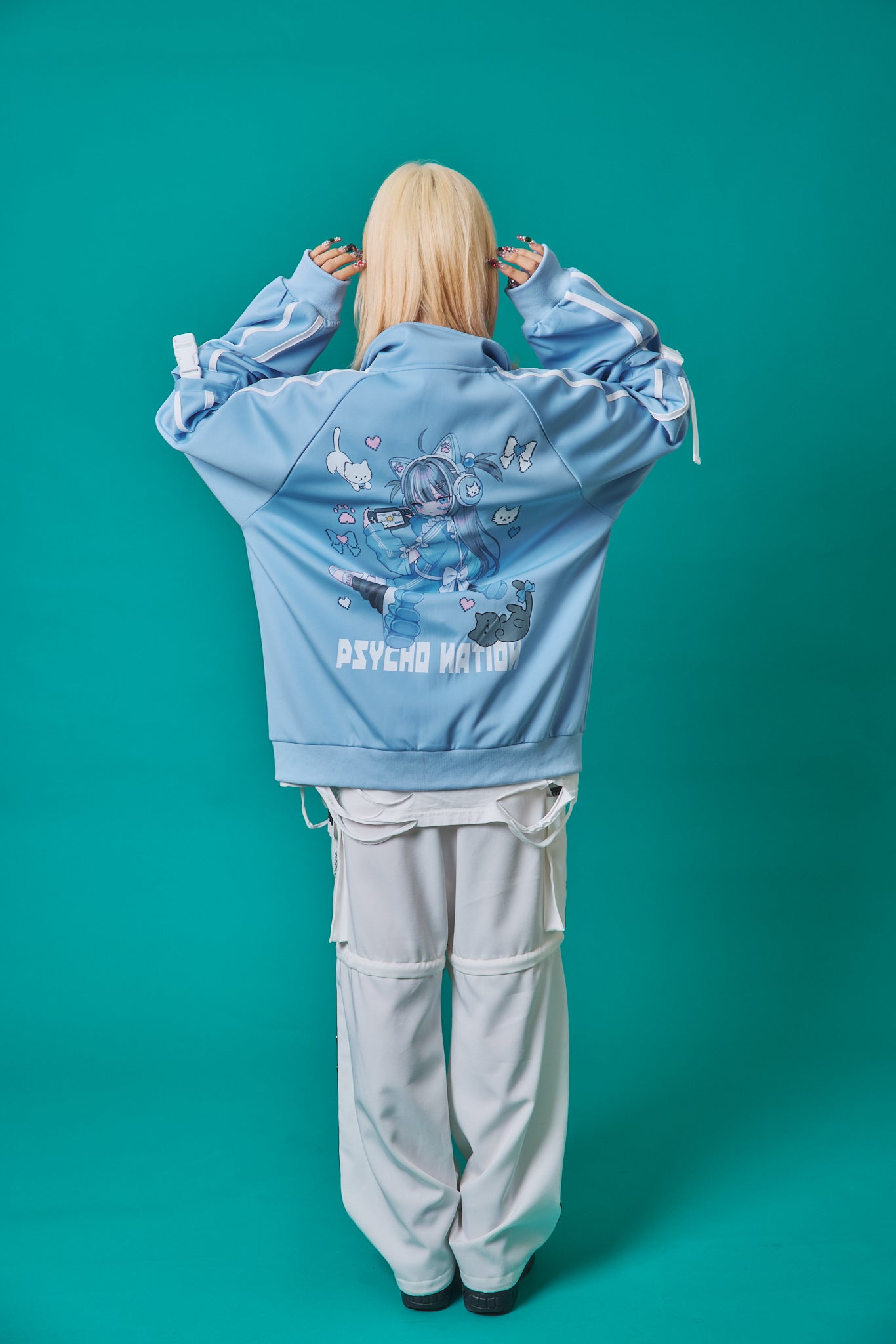 【PSYCHO NATION】× 寝田ルネ  ゲーマートラックジャケット (745602)