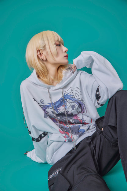 【PSYCHO NATION】× 寝田ルネ  パンクパーカー (735500)