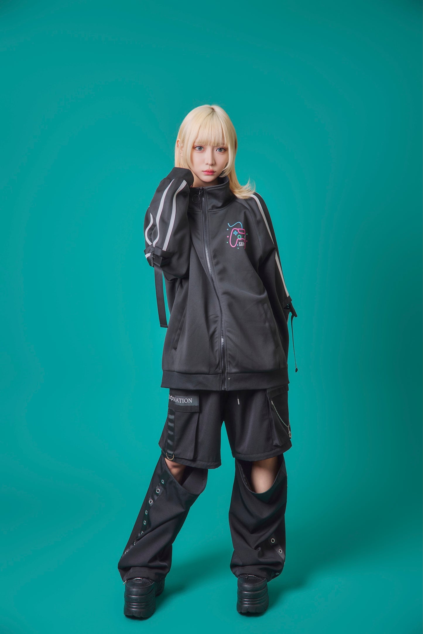 【PSYCHO NATION】× 寝田ルネ  ゲーマートラックジャケット (745602)