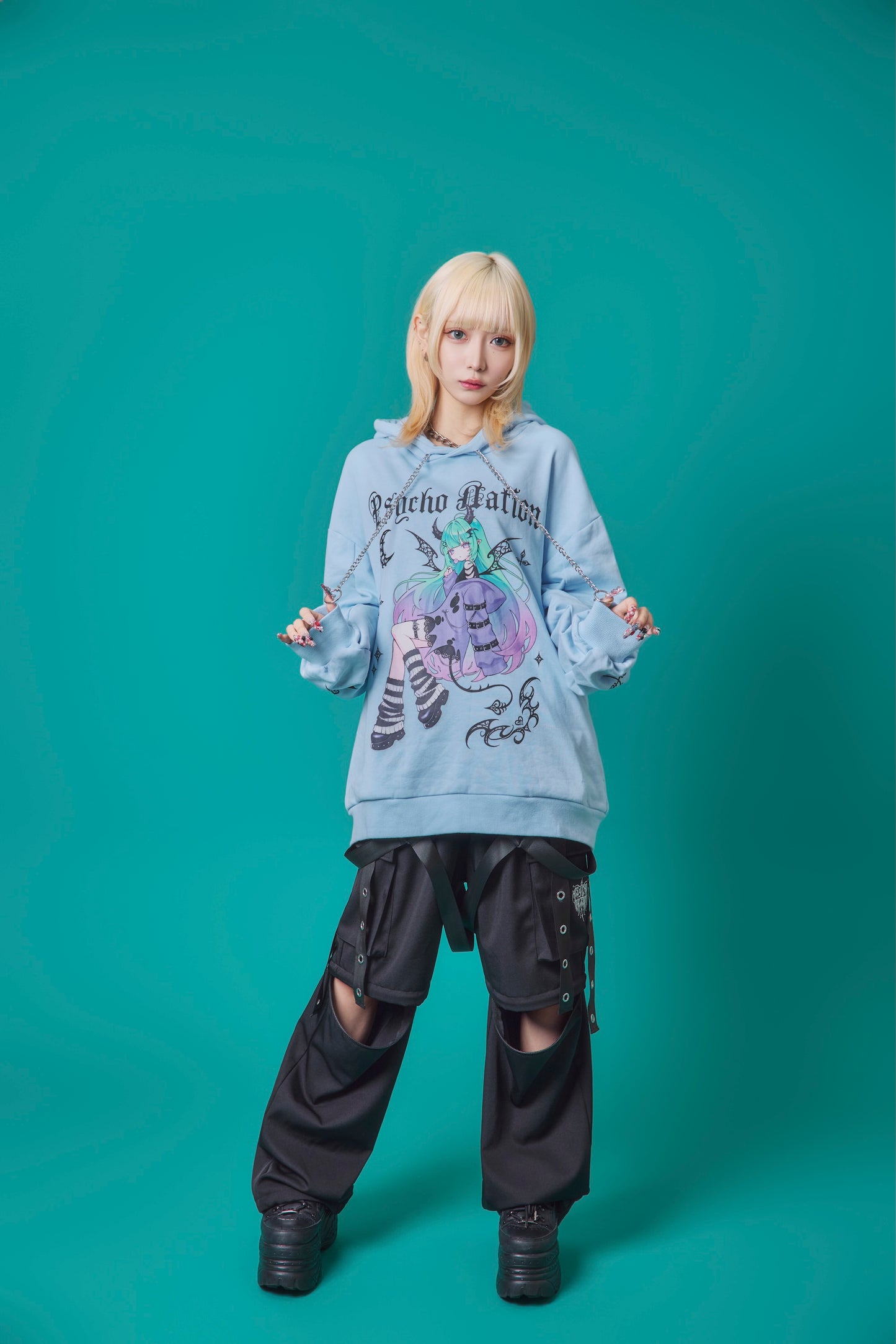 【PSYCHO NATION】× 寝田ルネ  DEVILパーカー (745501)