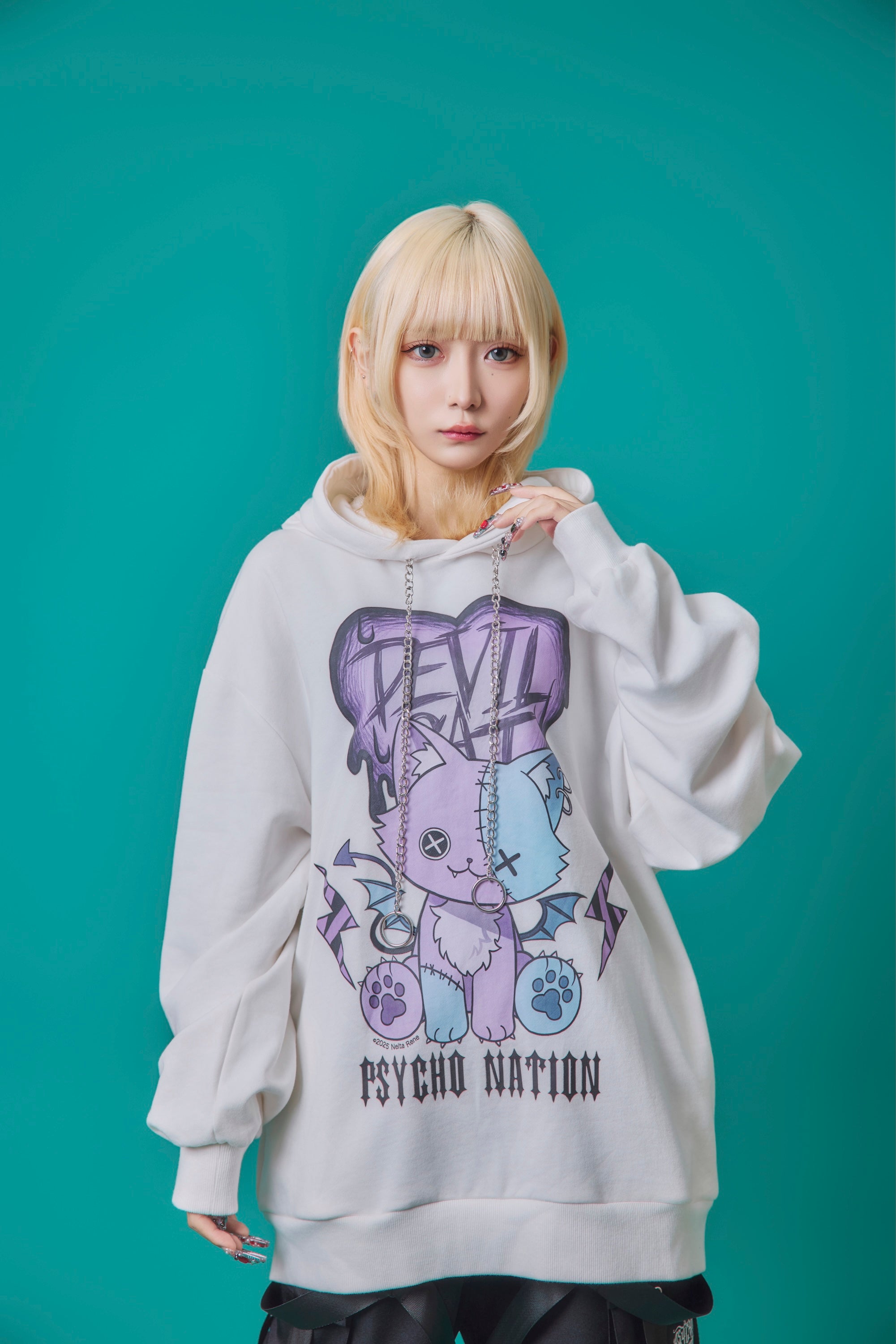 PSYCHO NATION】× 寝田ルネ DEVIL CATパーカー (745500) – ring official