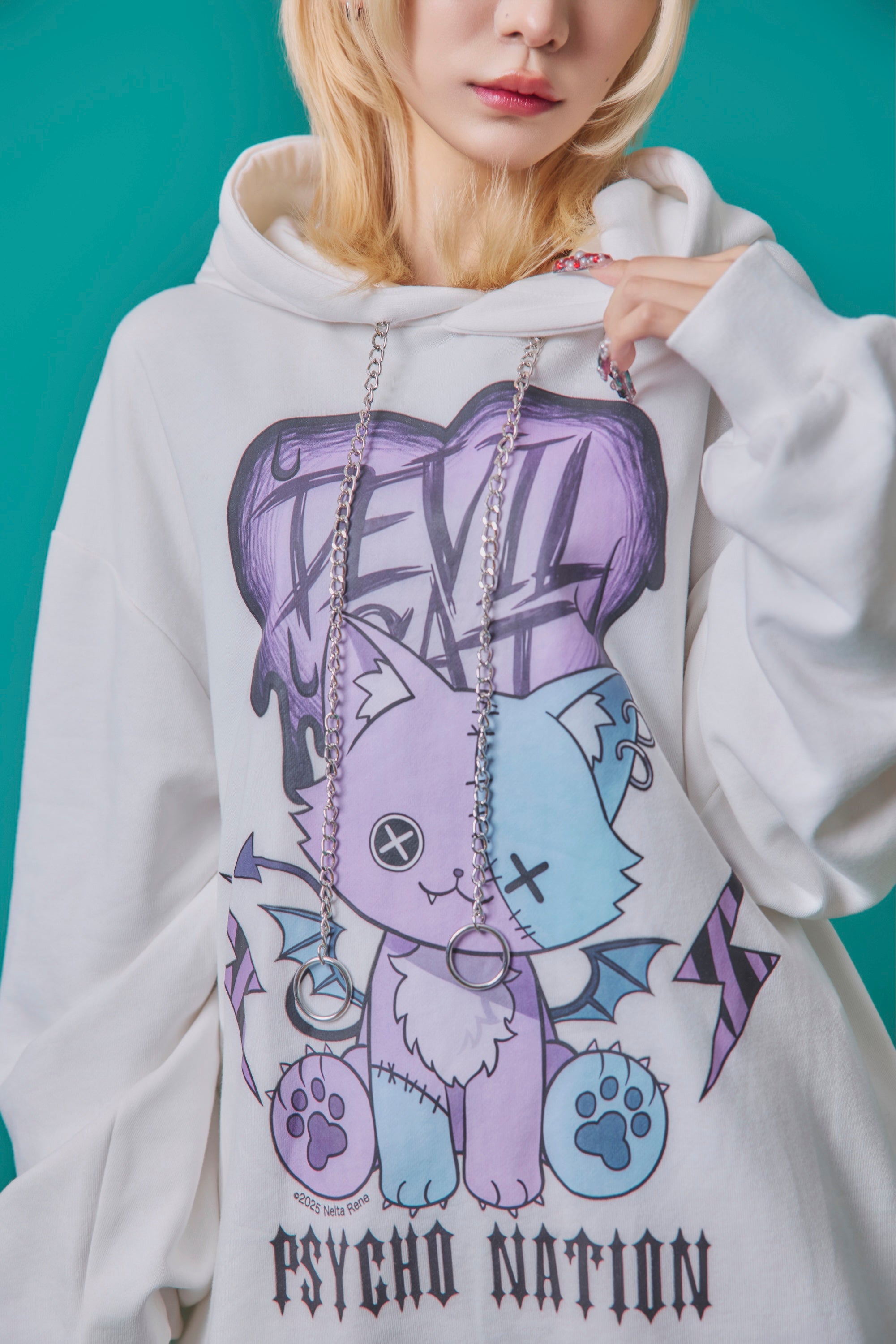 PSYCHO NATION】× 寝田ルネ DEVIL CATパーカー (745500) – ring official