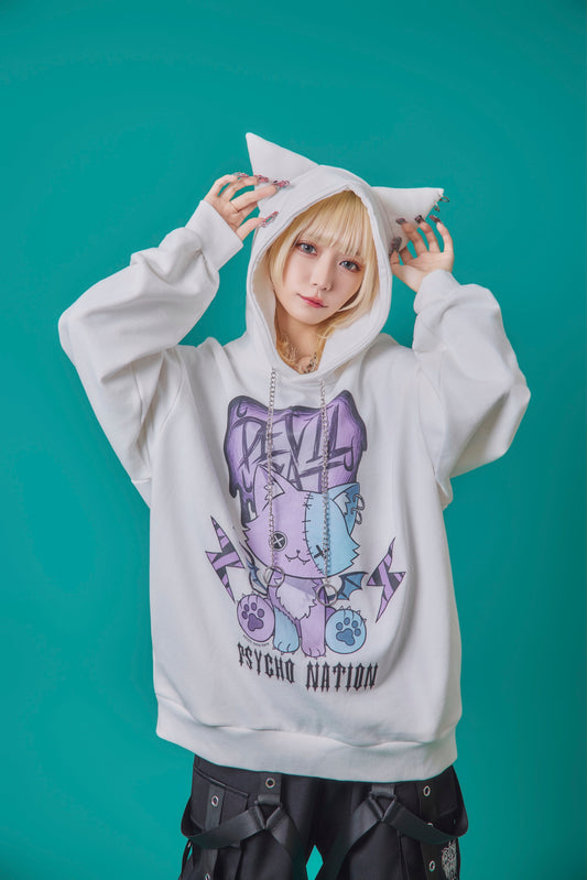 【PSYCHO NATION】× 寝田ルネ  DEVIL CATパーカー (745500)