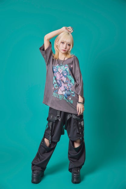 【PSYCHO NATION】× 寝田ルネ  猫耳メイド TEE (735600)