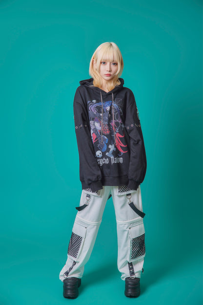 【PSYCHO NATION】× 寝田ルネ  パンクパーカー (735500)