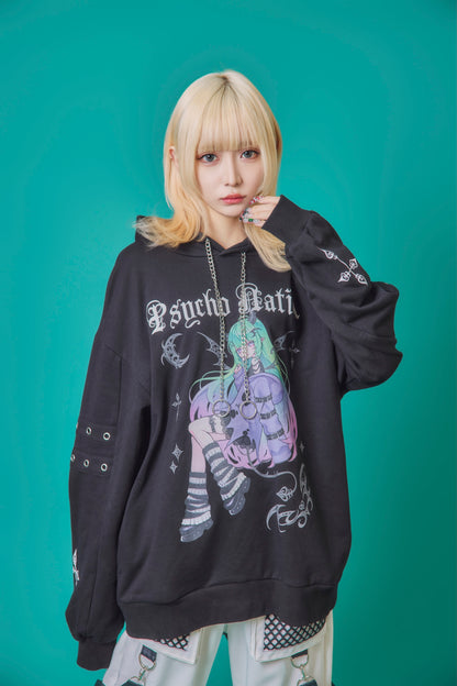 【PSYCHO NATION】× 寝田ルネ  DEVILパーカー (745501)