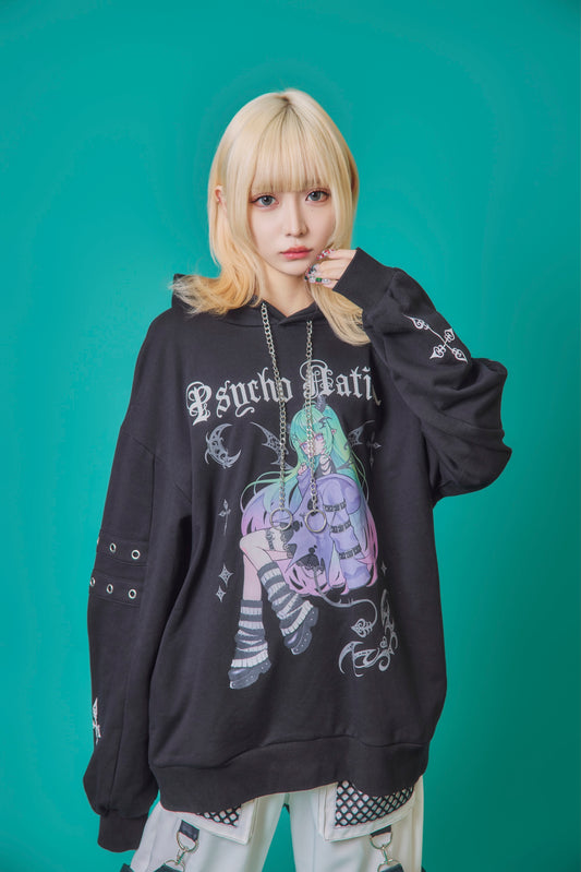 【PSYCHO NATION】× 寝田ルネ  DEVILパーカー (745501)