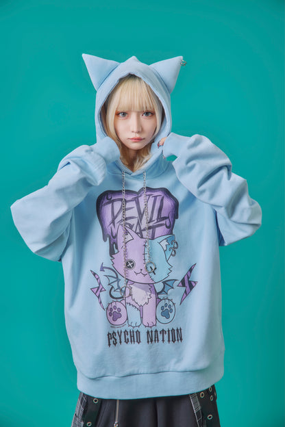 【PSYCHO NATION】× 寝田ルネ  DEVIL CATパーカー (745500)
