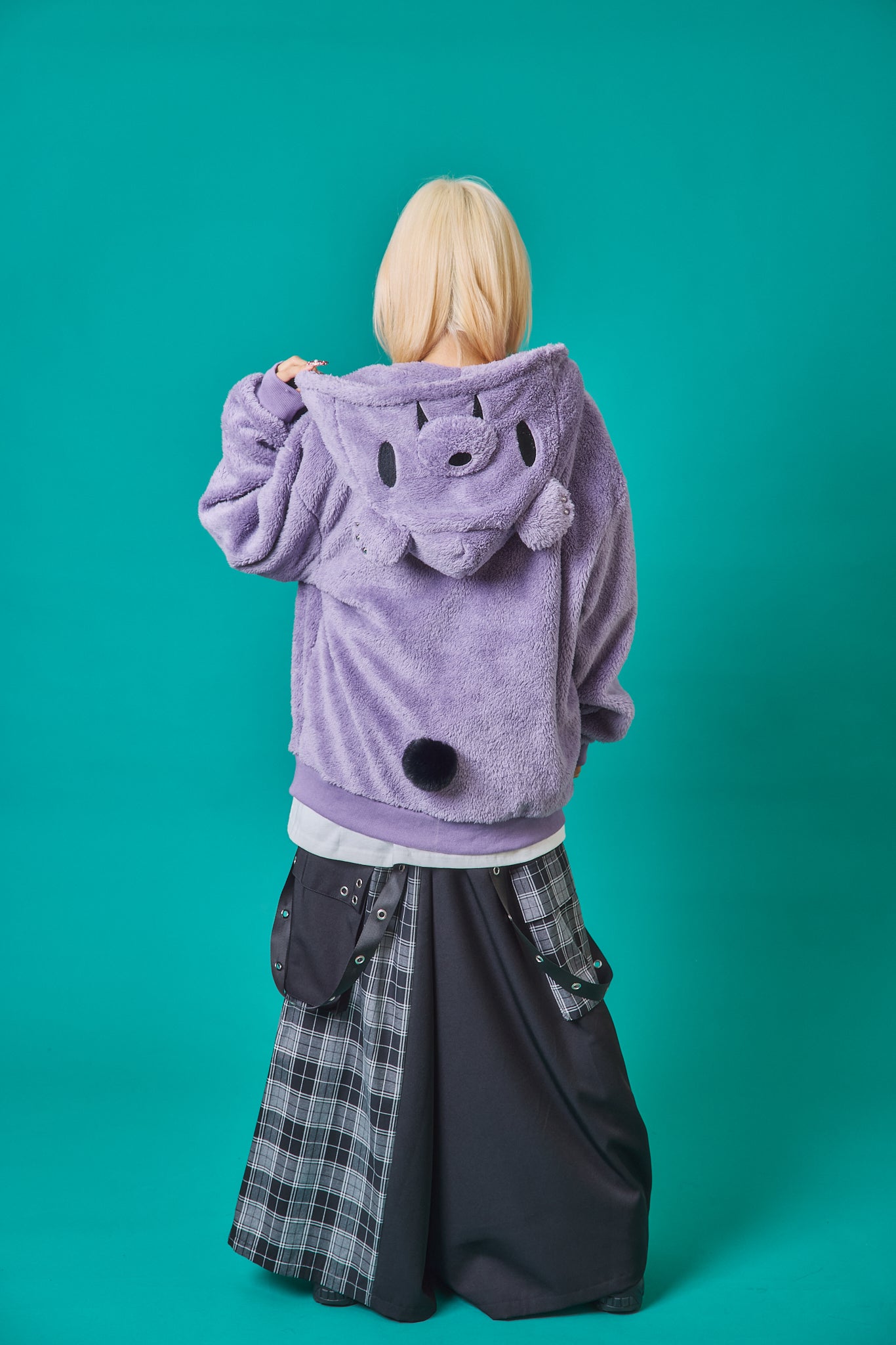 【PSYCHO NATION】クマ耳 ボア ZIP パーカー(745603)