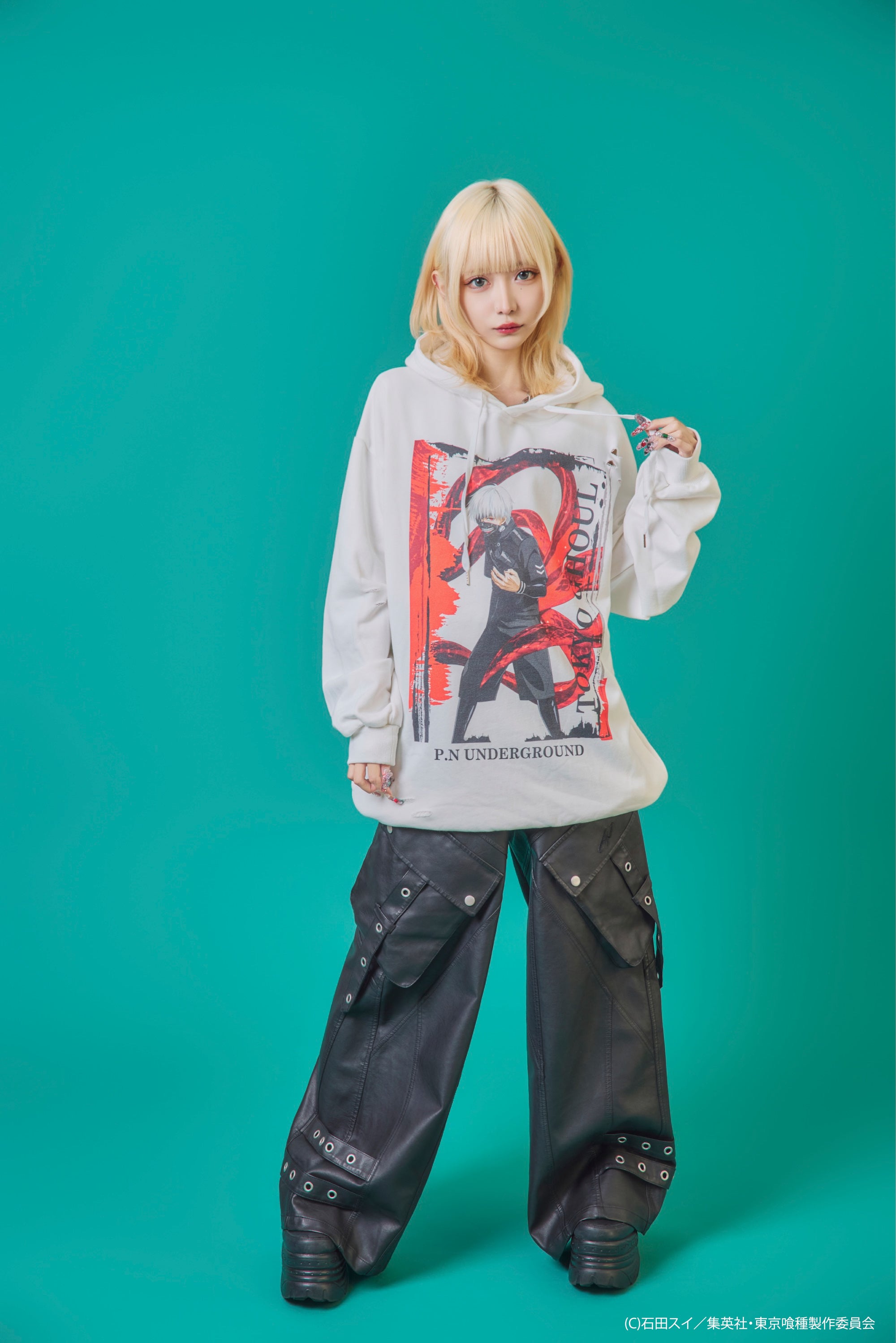 P.N UNDERGROUND×東京喰種】金木研ダメージ パーカー (735520) – ring