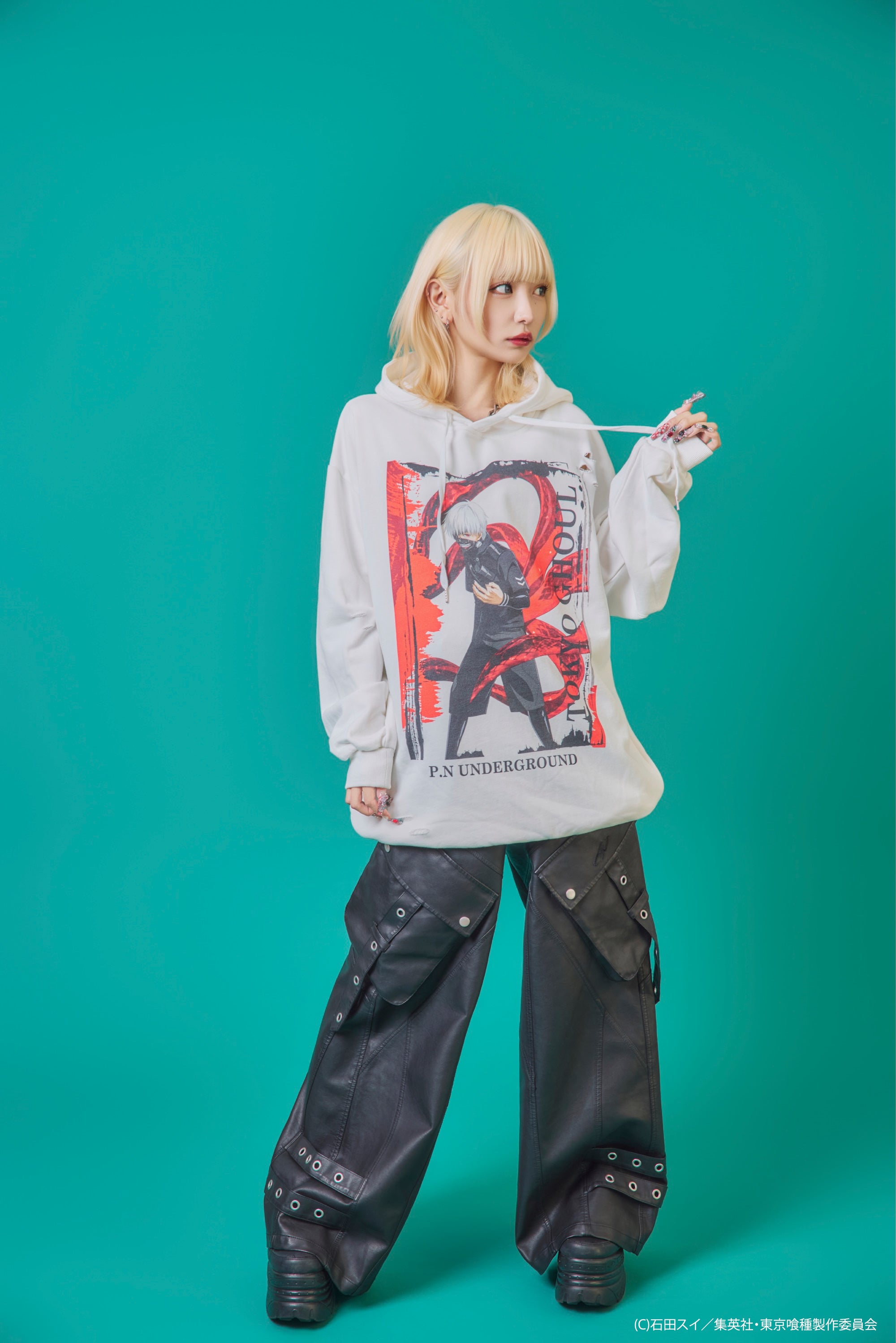 P.N UNDERGROUND×東京喰種】金木研ダメージ パーカー (735520) – ring