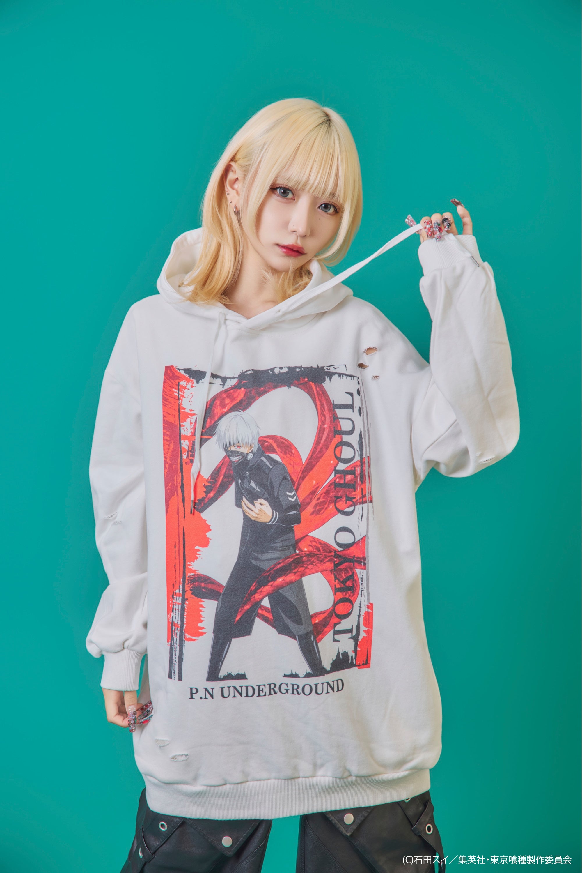 P.N UNDERGROUND×東京喰種】金木研ダメージ パーカー (735520) – ring