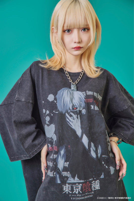 【P.N UNDERGROUND×東京喰種】金木研ダメージ TEE (735620)