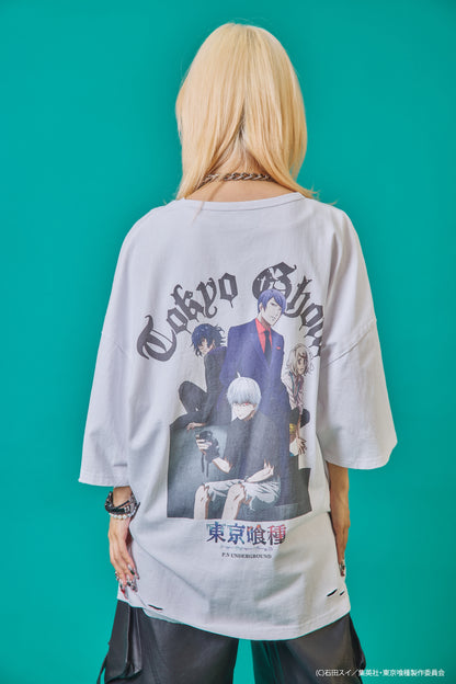 【P.N UNDERGROUND×東京喰種】東京喰種ダメージ TEE (735621)