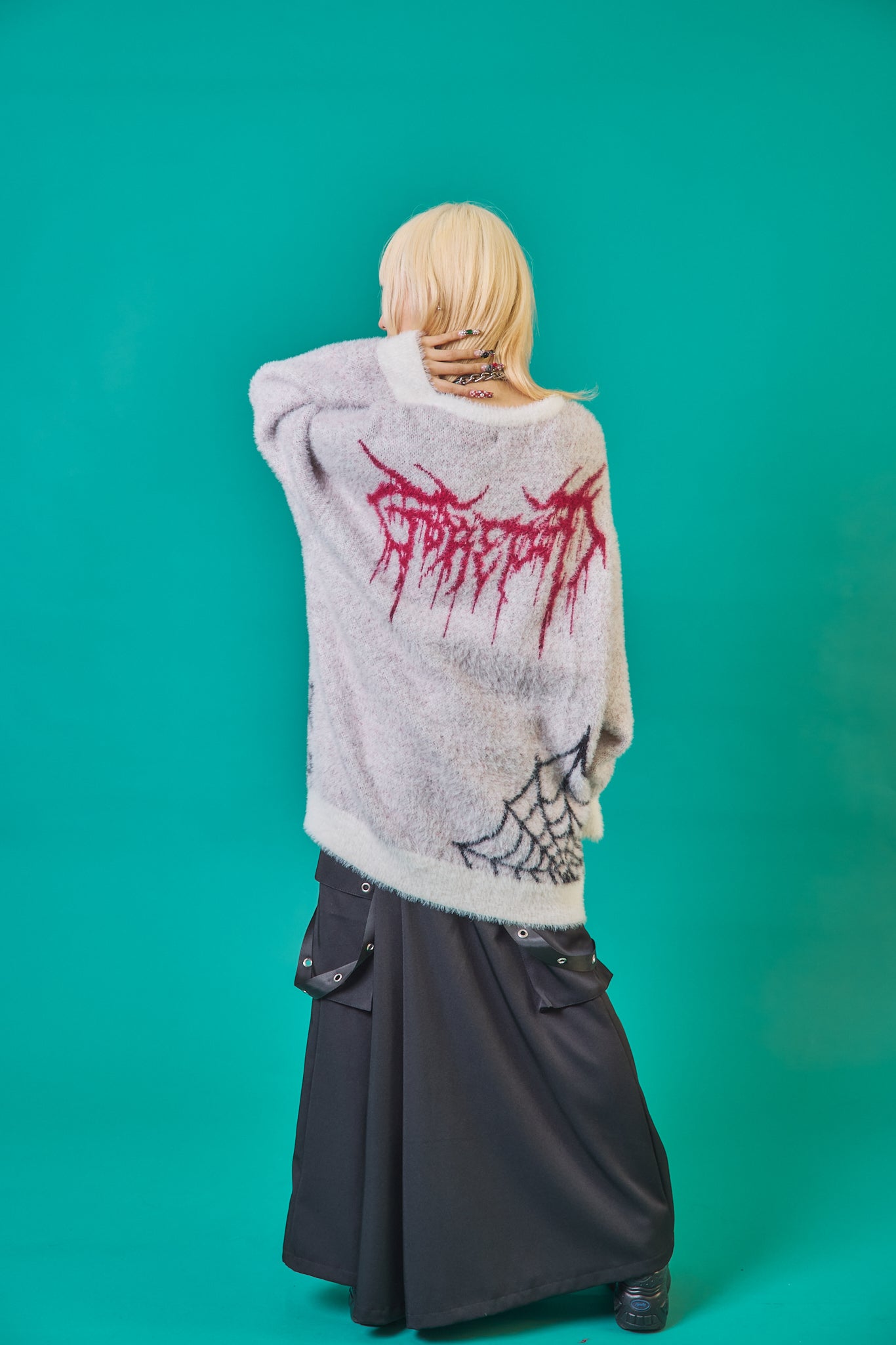 ♡新品タグ付き♡クロスニット♡ LOULOU select（ルルセレクト）の「クロスネックシャギーニットプル