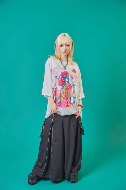 【PSYCHO NATION】× 寝田ルネ  桜着物TEE (735601)