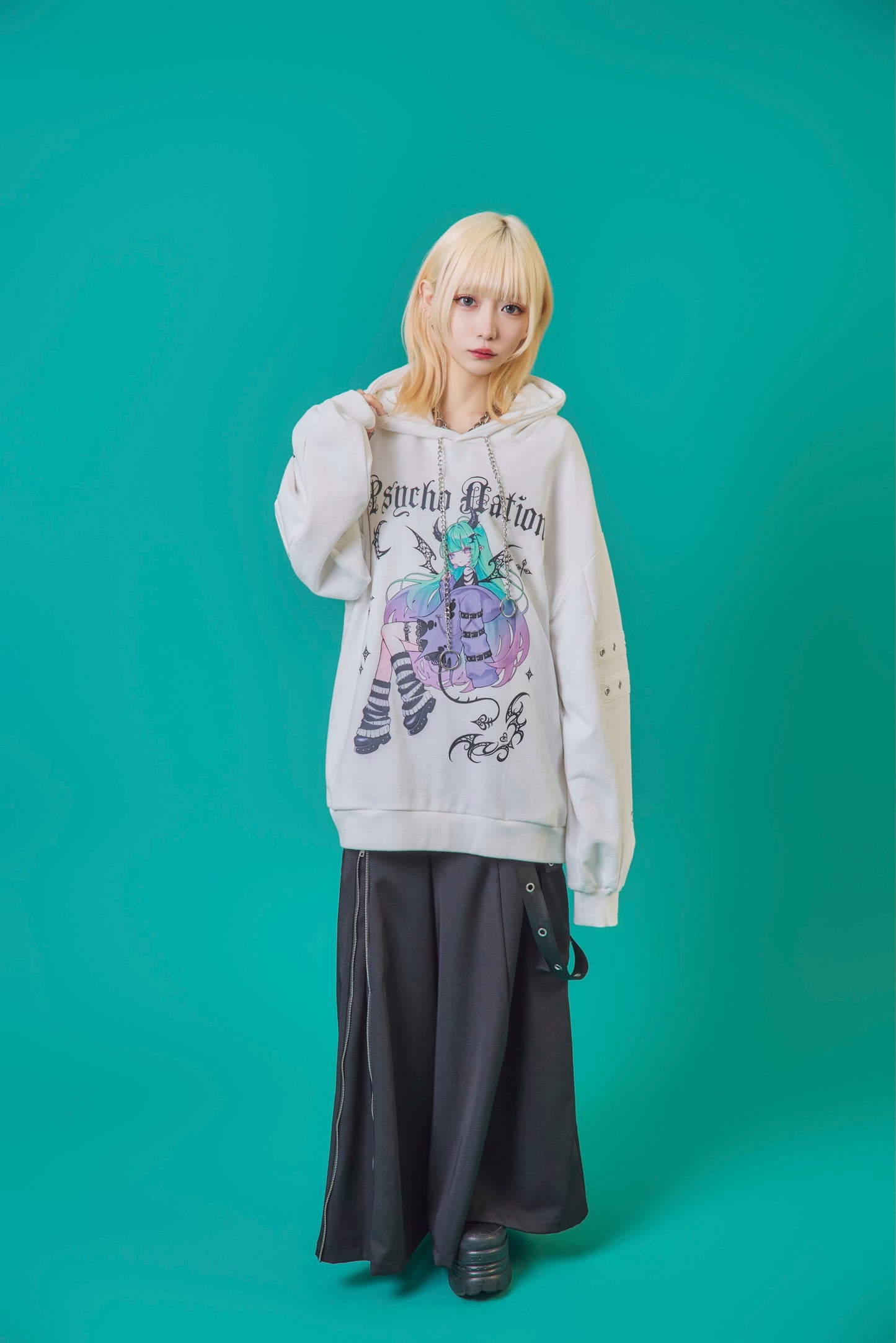 【PSYCHO NATION】× 寝田ルネ  DEVILパーカー (745501)