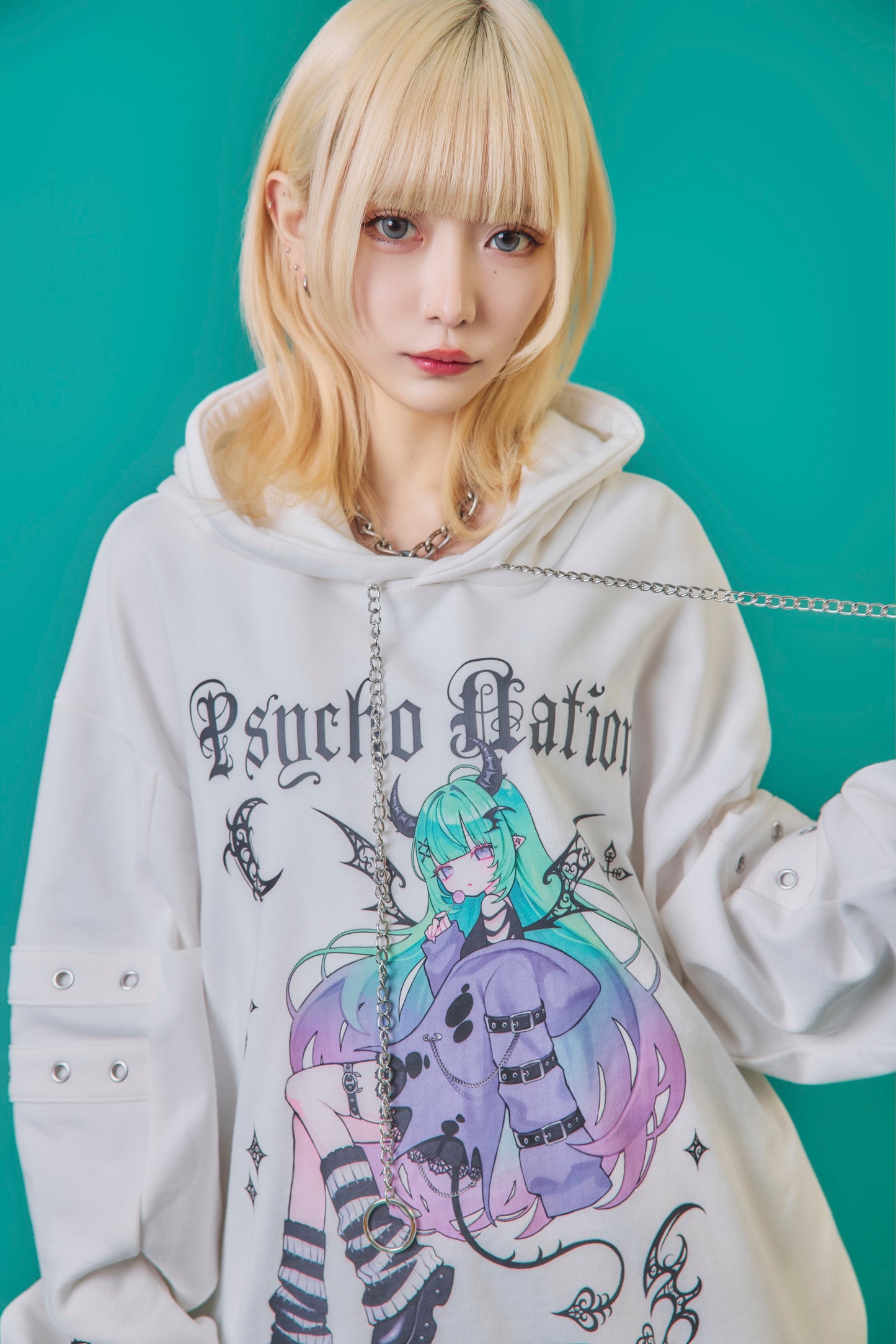 【PSYCHO NATION】× 寝田ルネ  DEVILパーカー (745501)