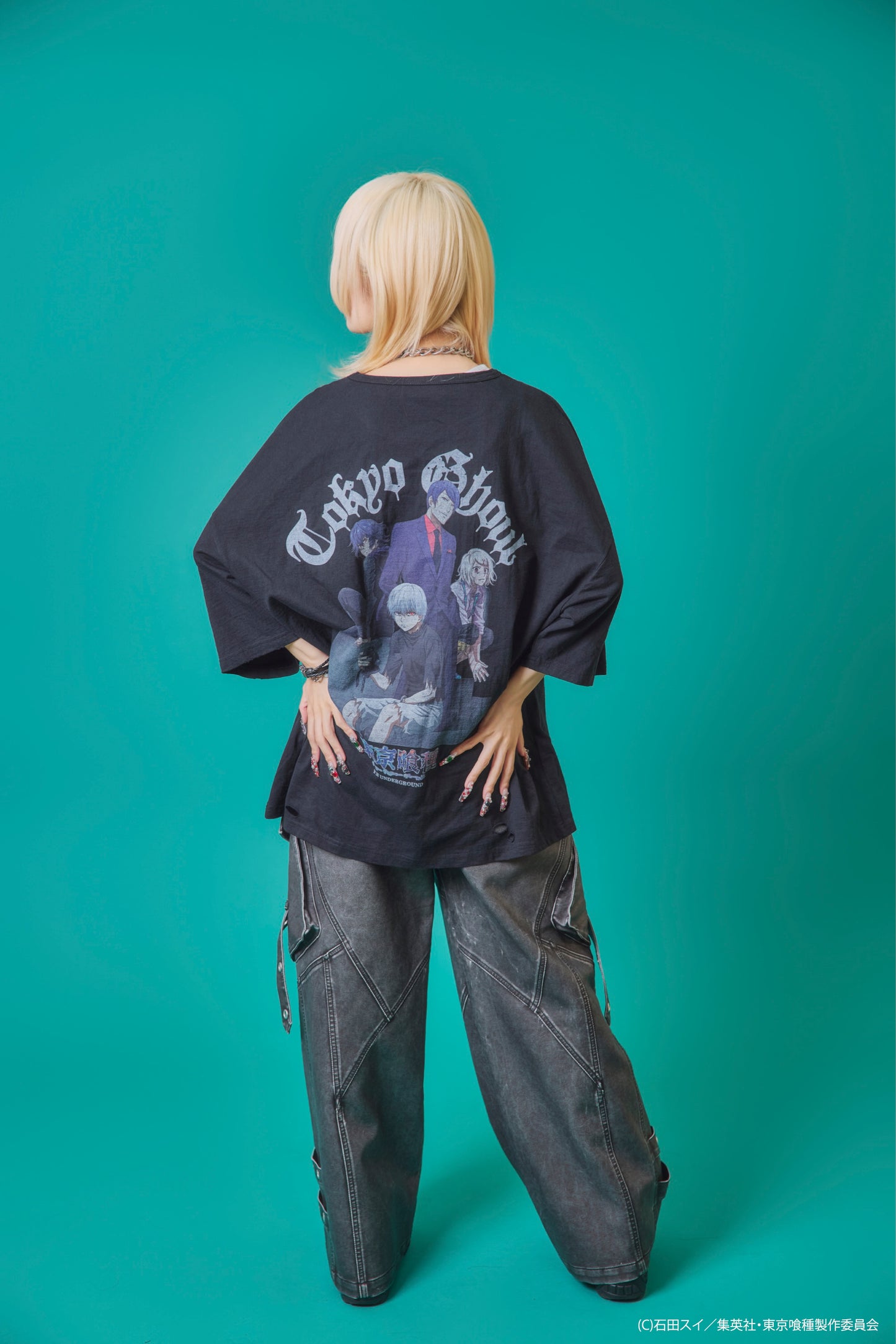 【P.N UNDERGROUND×東京喰種】東京喰種ダメージ TEE (735621)