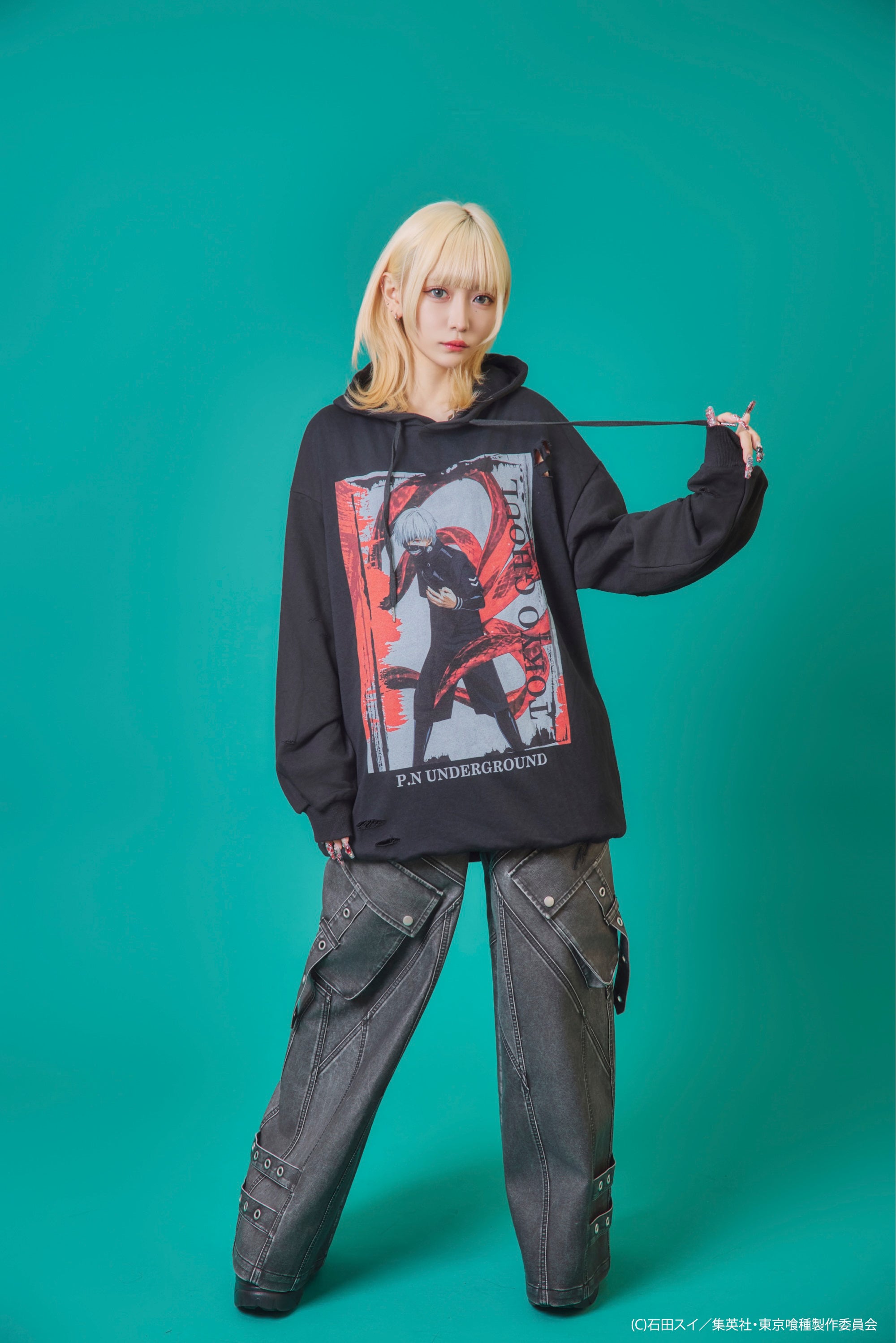 P.N UNDERGROUND×東京喰種】金木研ダメージ パーカー (735520) – ring