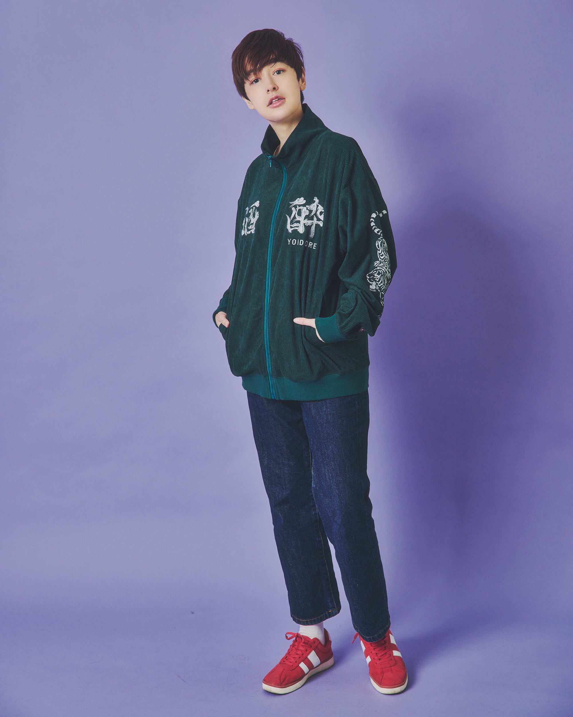 YOIDORE】 歌舞伎と虎 コーデュロイトラックジャケット (835217