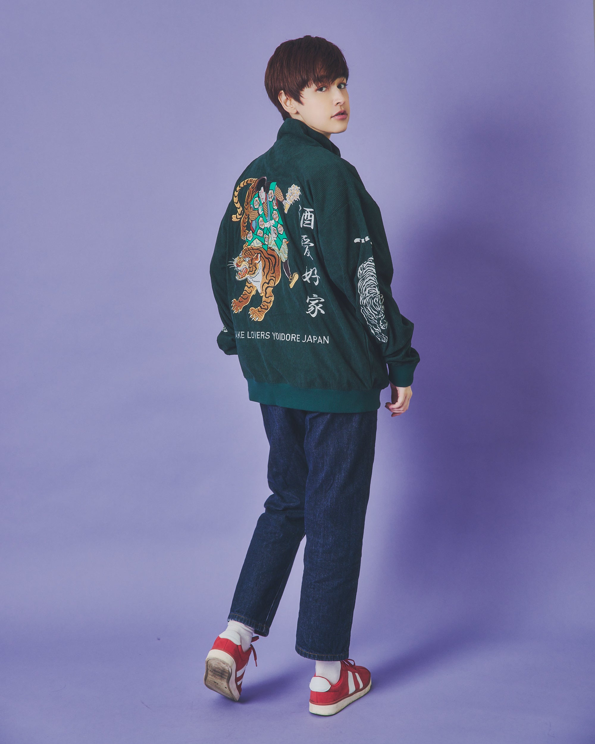 YOIDORE】 歌舞伎と虎 コーデュロイトラックジャケット (835217