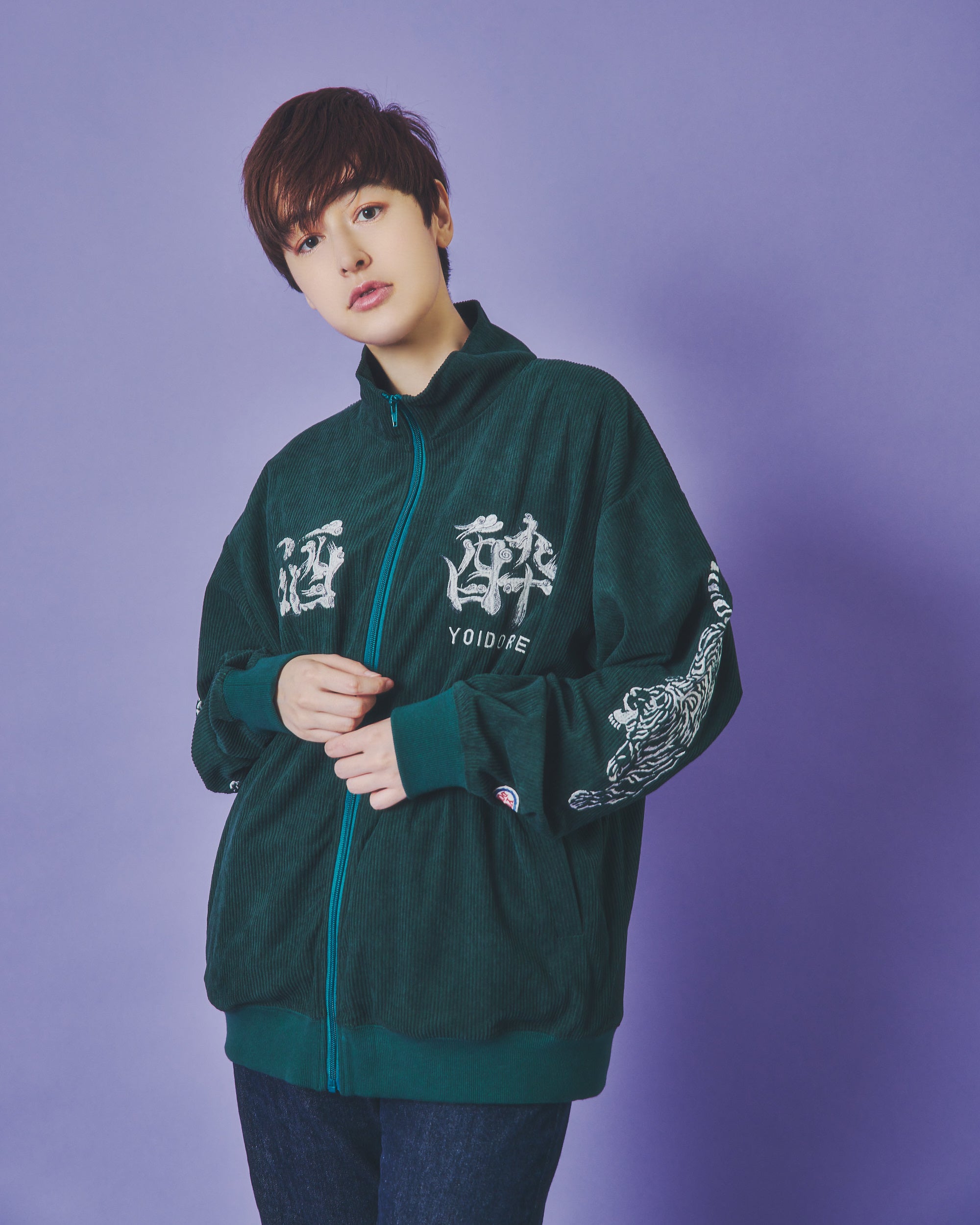 YOIDORE】 歌舞伎と虎 コーデュロイトラックジャケット (835217