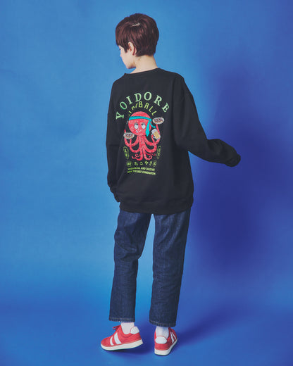 【YOIDORE】ハイボールとたこ焼き クルーネックスウェット (845601)