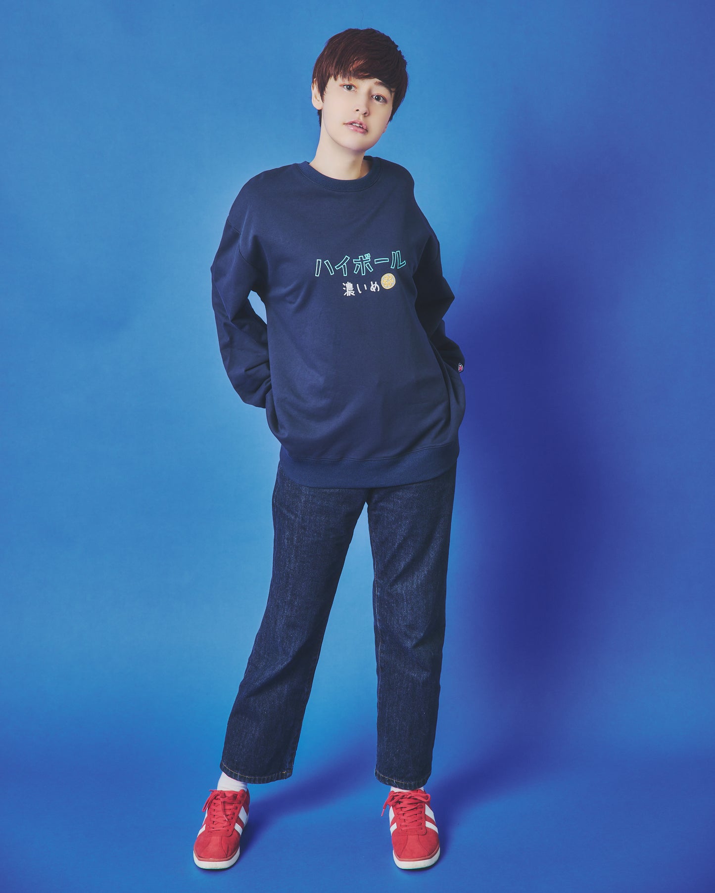 【YOIDORE】ハイボールとたこ焼き クルーネックスウェット (845601)