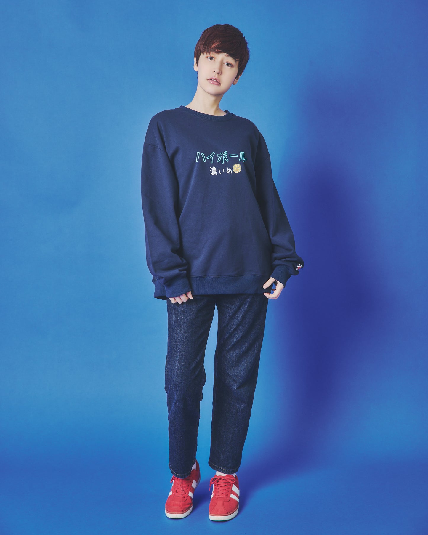 【YOIDORE】ハイボールとたこ焼き クルーネックスウェット (845601)