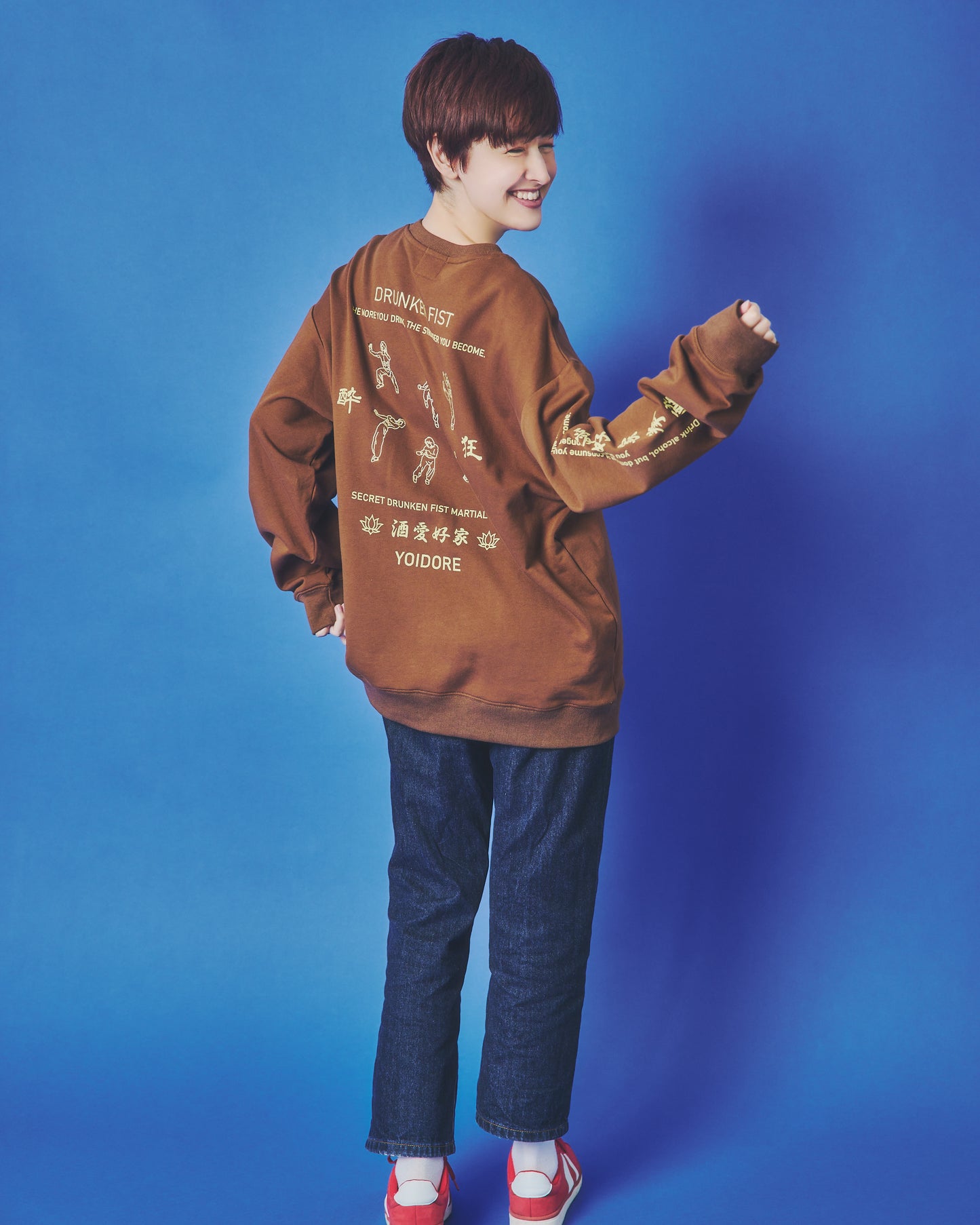 【YOIDORE】酔い拳法 クルーネックスウェット (845603)