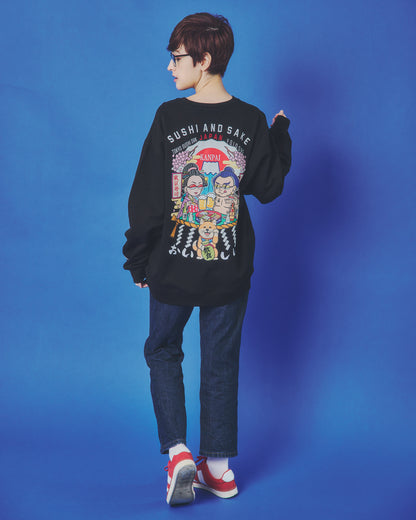 【YOIDORE】 東京スシダラケ コラボ クルーネックスウェット (845611)