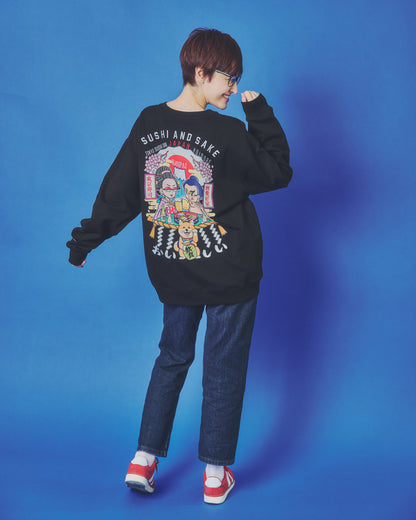 【YOIDORE】 東京スシダラケ コラボ クルーネックスウェット (845611)