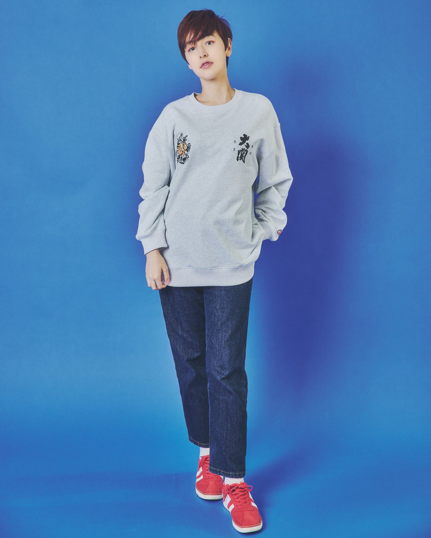 【YOIDORE】 大関 はこのさけ コラボ クルーネックスウェット (845615)