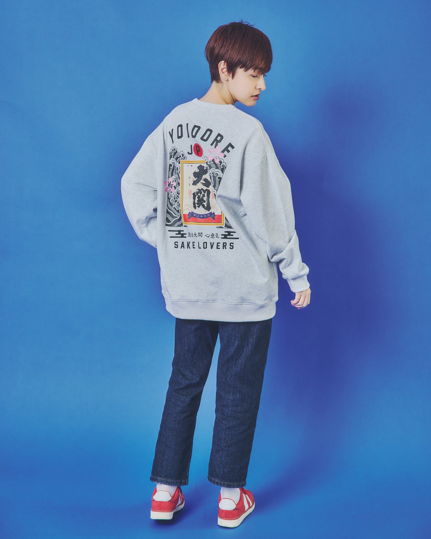 【YOIDORE】 大関 はこのさけ コラボ クルーネックスウェット (845615)