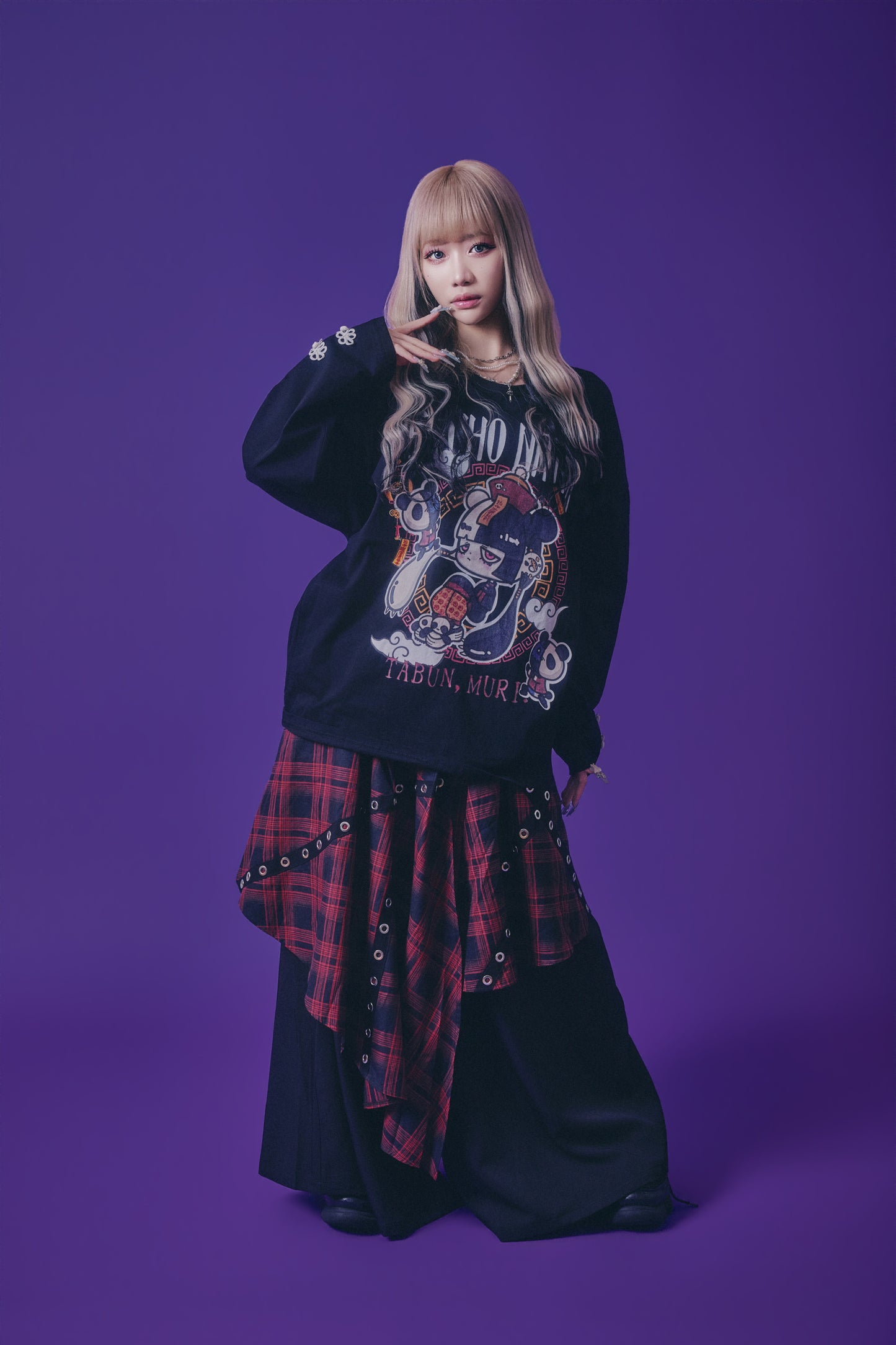 【PSYCHO NATION】× たぶん、無理。  中華パン子 ロンTEE(716602)