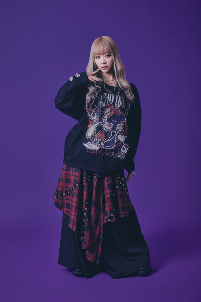【PSYCHO NATION】× たぶん、無理。  中華パン子 ロンTEE(716602)