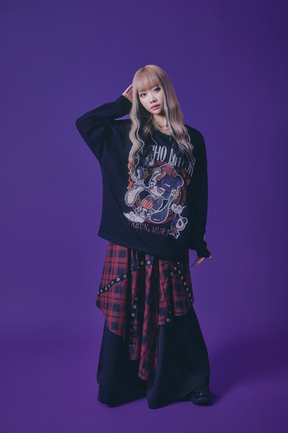 【PSYCHO NATION】× たぶん、無理。  中華パン子 ロンTEE(716602)
