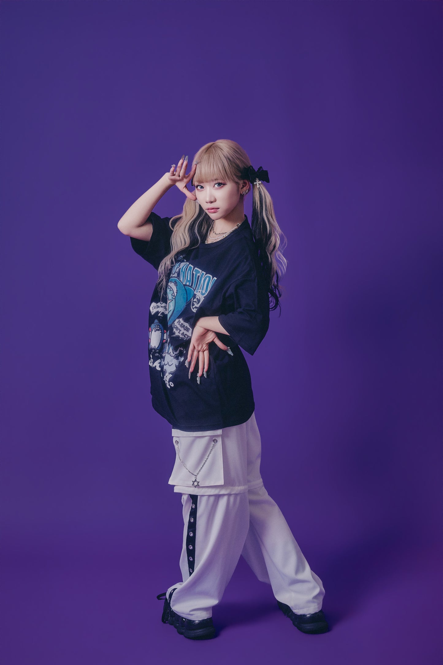 【PSYCHO NATION】× たぶん、無理。  サメちゃんズ TEE(716601)