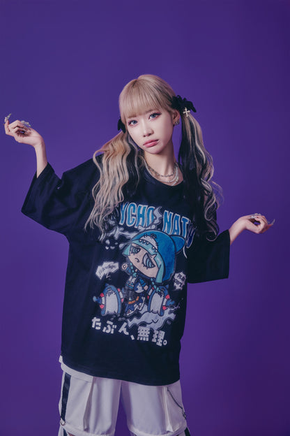 【PSYCHO NATION】× たぶん、無理。  サメちゃんズ TEE(716601)