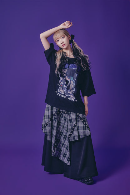 【PSYCHO NATION】× たぶん、無理。  木天蓼にゃん子 TEE(716600)