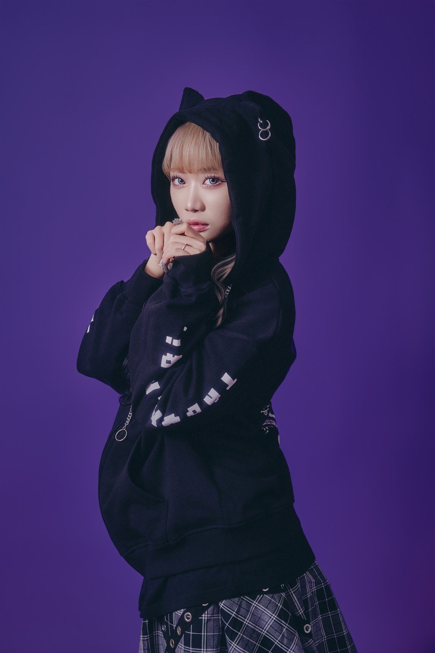 【PSYCHO NATION】× たぶん、無理。  木天蓼にゃん子 ZIP パーカー(716801)